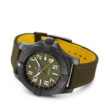 Breitling Avenger Automatic GMT 45 Night Mission Green Dial Green Nylon Strap Watch for Men - V323952A1L1X1