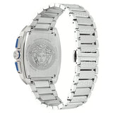 Versace Dominus Chronograph Blue Dial Silver Steel Strap Watch For Men - VE6H00423