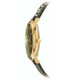 Versace V-Circle Quartz Green Dial Green Leather Strap Watch for Men - VEBQ01519