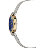 Versace Meander Blue Dial Silver Mesh Bracelet Watch for Women - VELW00520