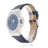 Maserati Potenza Blue Dial Blue Leather Strap Watch For Men - R8851108015