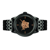 Versace Palazzo Empire Black Dial Black Steel Strap Watch for Men - VERD00518