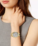 Versace Audrey Quartz Grey Dial Gold Steel Strap Watch for Women - VELR00719