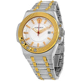 Versace Chain Reaction Quartz White Dial Two Tone Steel Strap Watch for Men - VEDY00519