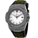 Versace Chain Reaction Quartz White Dial Green Rubber Strap Watch for Men - VEDY00419