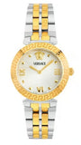 Versace Daphnis White Dial Two Tone Steel Strap Watch for Women - VEOCA0324
