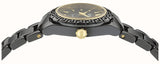 Versace DV One Mini Black Dial Black Steel Strap Watch for Women - VE9F00124