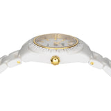Versace DV One Mini White Dial White Ceramic Dial Watch for Women - VE9F00224