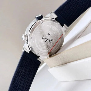 Versace Greca Diver Quartz Blue Dial Blue Rubber Strap Watch for Men - VE8G00124
