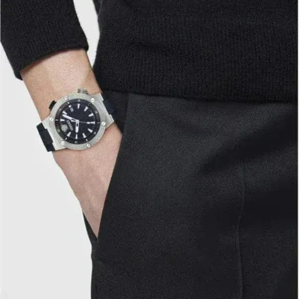 Versace Greca Diver Quartz Blue Dial Blue Rubber Strap Watch for Men - VE8G00124
