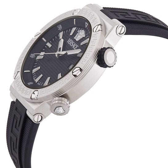 Versace Greca Diver Quartz Blue Dial Blue Rubber Strap Watch for Men - VE8G00124