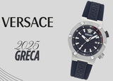 Versace Greca Diver Quartz Blue Dial Blue Rubber Strap Watch for Men - VE8G00124