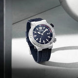 Versace Greca Diver Quartz Blue Dial Blue Rubber Strap Watch for Men - VE8G00124
