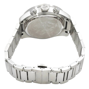Versace Greca Dome Chronograph Blue Dial Silver Steel Strap Watch for Men - VE6K00323