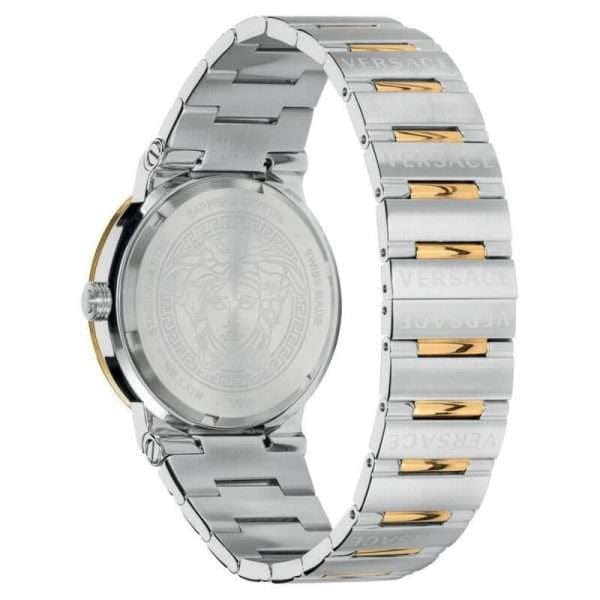 Versace Greca Green Dial Silver Steel Strap Watch for Women - VEVH00720