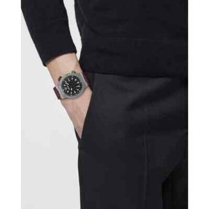 Versace Greca Logo Diver Quartz Black Dial Purple Rubber Strap Watch for Men - VE8G00224