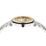 Versace Greca Logo Moonphase Mother of Pearl Dial Two Tone Steel Strap Watch for Women - VE7G00524