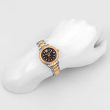Versace Hellenyium Brown Dial Two Tone Steel Strap Watch for Women - V12040015