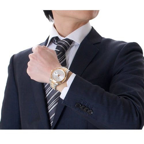 Versace Hellenyium GMT Silver Dial Two Tone Steel Strap Watch for Men - V11030015