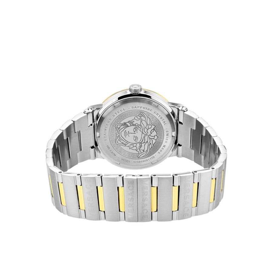 Versace Hellenyium Green Dial Two Tone Steel Strap Watch for Women - VEVH00620