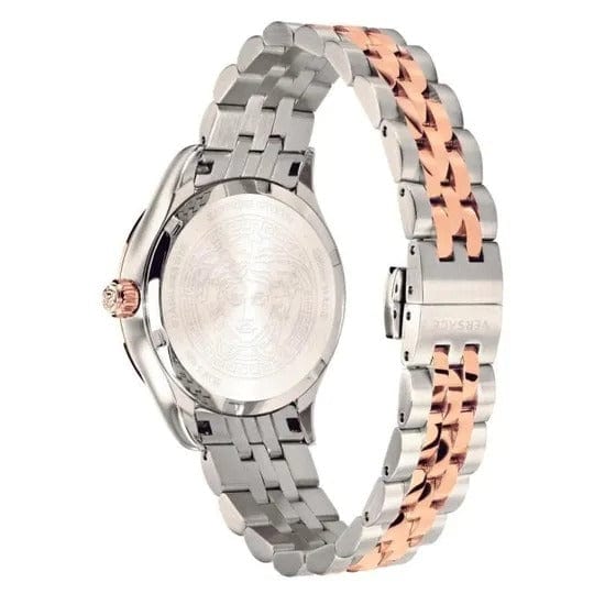 Versace Hellenyium Grey Dial Two Tone Steel Strap Watch for Women - VEHU00520