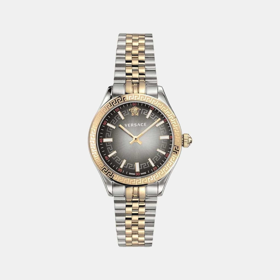 Versace Hellenyium Grey Dial Two Tone Steel Strap Watch for Women - VEHU00520