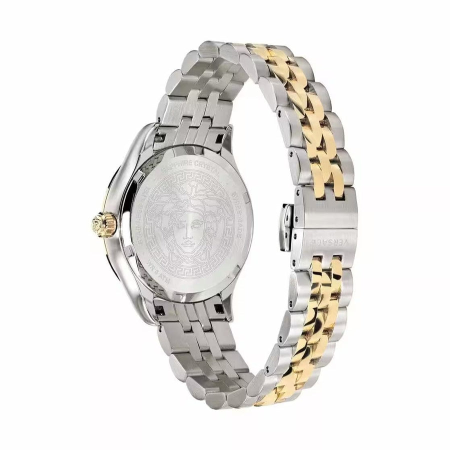 Versace Hellenyium Grey Dial Two Tone Steel Strap Watch for Women - VEHU00520