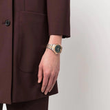 Versace Hellenyium Quartz Green Dial Two Tone Steel Strap Watch for Women - VE2S00422