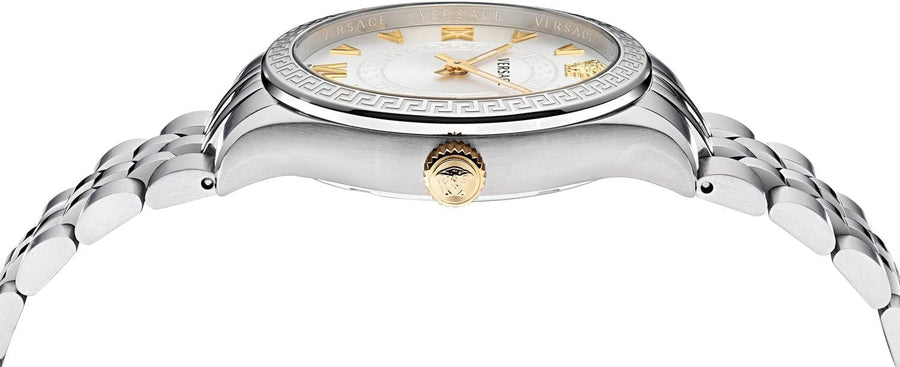 Versace Hellenyium Quartz Silver Dial Silver Steel Strap Watch for Women - VE2S00322
