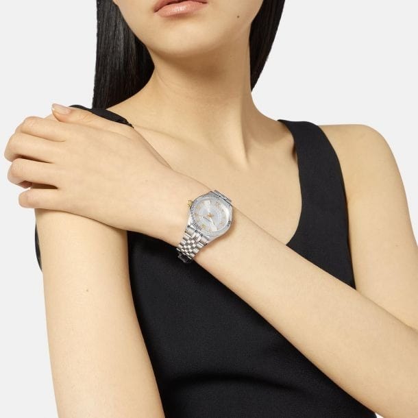 Versace Hellenyium Quartz Silver Dial Silver Steel Strap Watch for Women - VE2S00322