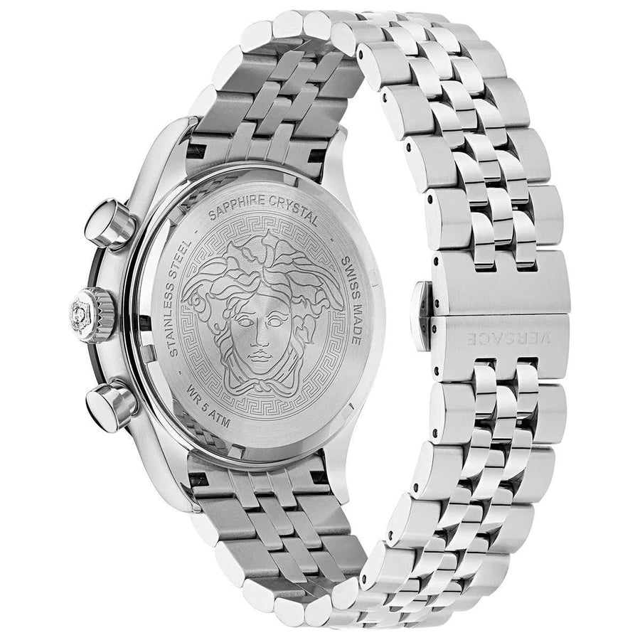 Versace Hellenyium Quartz Silver Dial Silver Steel Strap Watch for Women - VE2S00322
