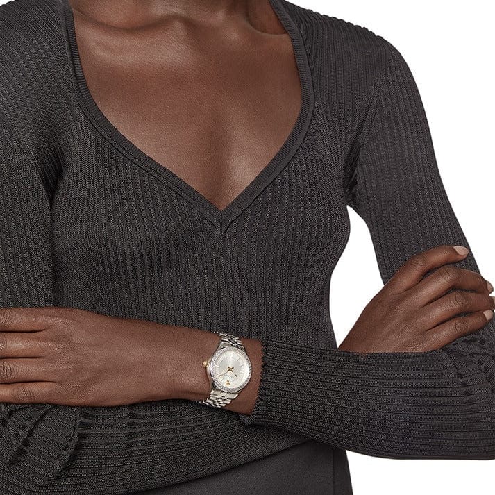 Versace Hellenyium Quartz White Dial Silver Steel Strap Watch for Women - VEHU00320