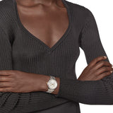 Versace Hellenyium Quartz White Dial Silver Steel Strap Watch for Women - VEHU00320