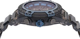 Versace icon Active Chronograph Black Dial Black Silicone Strap Watch For Men - VEZ700622
