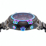 Versace Icon Active Chronograph Quartz Black Dial Black Steel Strap Watch For Men - VEZ701022