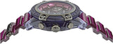 Versace Icon Active Chronograph Black Dial Purple Rubber Strap Watch For Men - VEZ701423