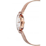 Versace Meander White Dial Rose Gold Mesh Bracelet Watch for Women - VELW00620