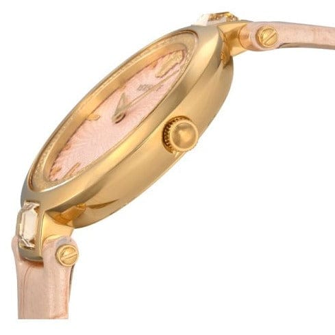 Versace Olympo Quartz White Dial Beige Leather Strap Watch for Women - VAN050016
