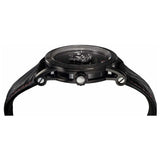 Versace Palazzo Empire Black Dial Black Leather Strap Watch for Men - VERD00218