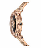 Versace Palazzo Empire Black Dial Rose Gold Steel Strap Watch for Men - VERD00718