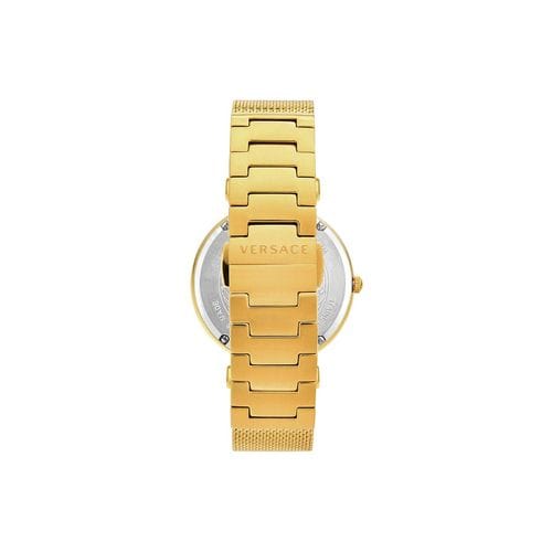 Versace Palazzo Empire Greca White Dial Gold Mesh Bracelet Watch for Women - VEDV00619