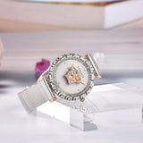 Versace Palazzo Empire Silver Dial Silver Mesh Bracelet Watch for Women - VEDV00419