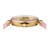 Versace Palazzo Empire Pink Dial Pink Leather Strap Watch for Women - VCO030017