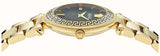 Versace Reve Analog Black Dial Gold Steel Strap Watch for Women - VE8B00624