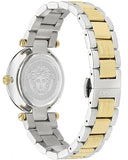 Versace Reve Analog Green Dial Two Tone Steel Strap Watch for Women - VE8B00524