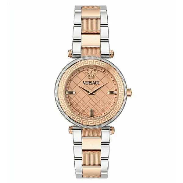 Versace Reve Analog Rose Gold Dial Two Tone Steel Strap Watch for Women - VE8B00424