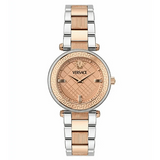 Versace Reve Analog Rose Gold Dial Two Tone Steel Strap Watch for Women - VE8B00424