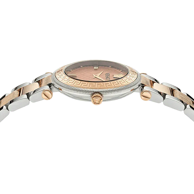 Versace Reve Analog Rose Gold Dial Two Tone Steel Strap Watch for Women - VE8B00424