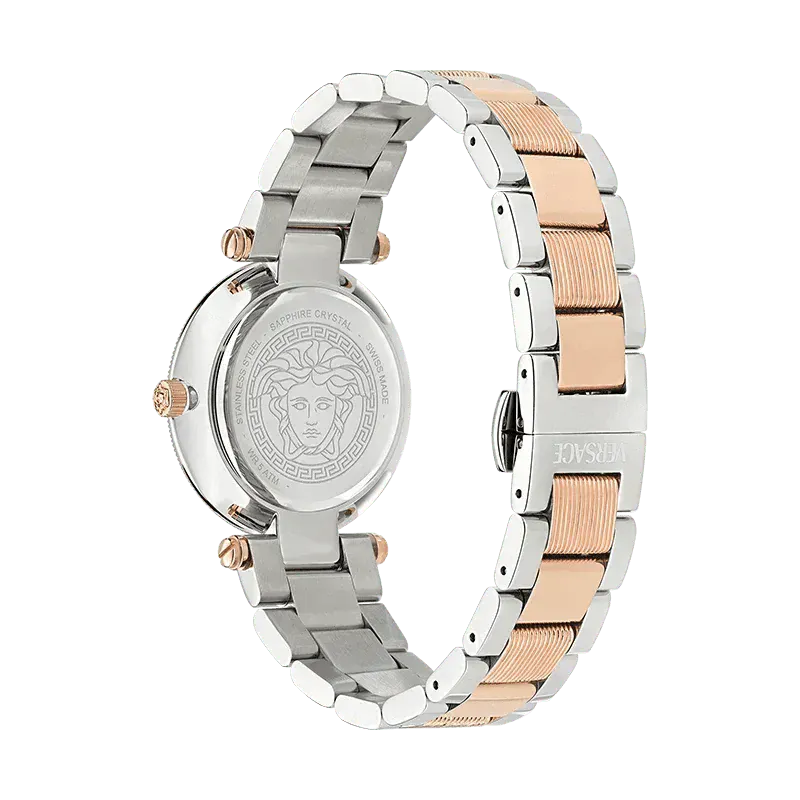 Versace Reve Analog Rose Gold Dial Two Tone Steel Strap Watch for Women - VE8B00424