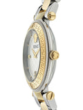 Versace Reve Analog White Dial Two Tone Steel Strap Watch for Women - VE8B00724